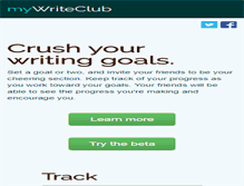 Tablet Screenshot of mywriteclub.com